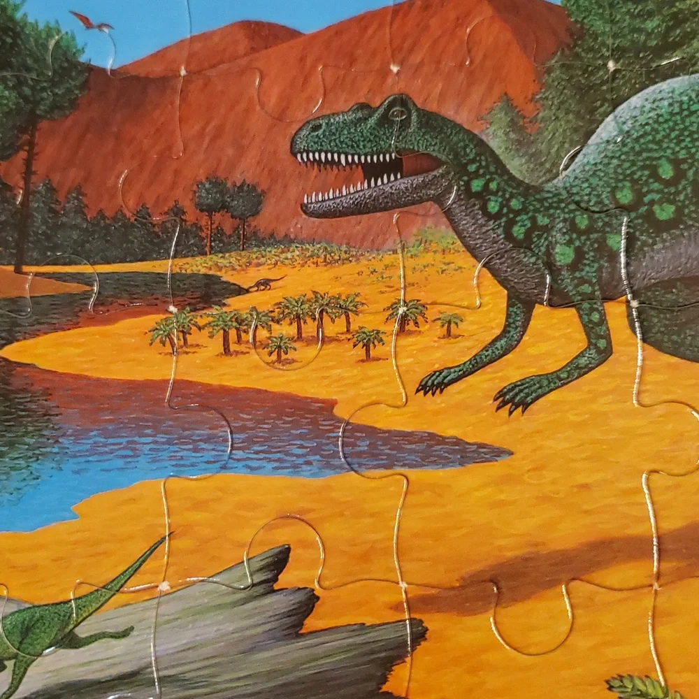 Jigsaw Dinosaurs Puzzle Book‎